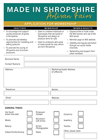 Made in Shropshire form