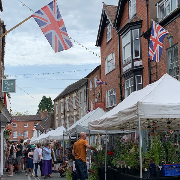 The Made in Shropshire market in Much Wenlock